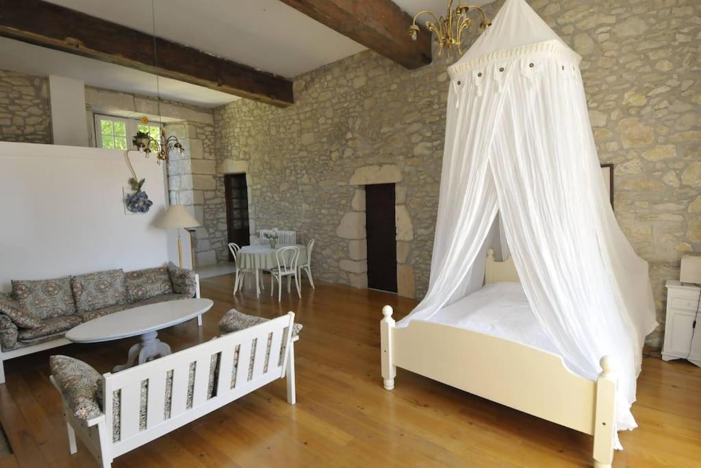 Chateau Barayre - Beautiful 12Th Century Castle With Pool And Large Garden Laussou المظهر الخارجي الصورة