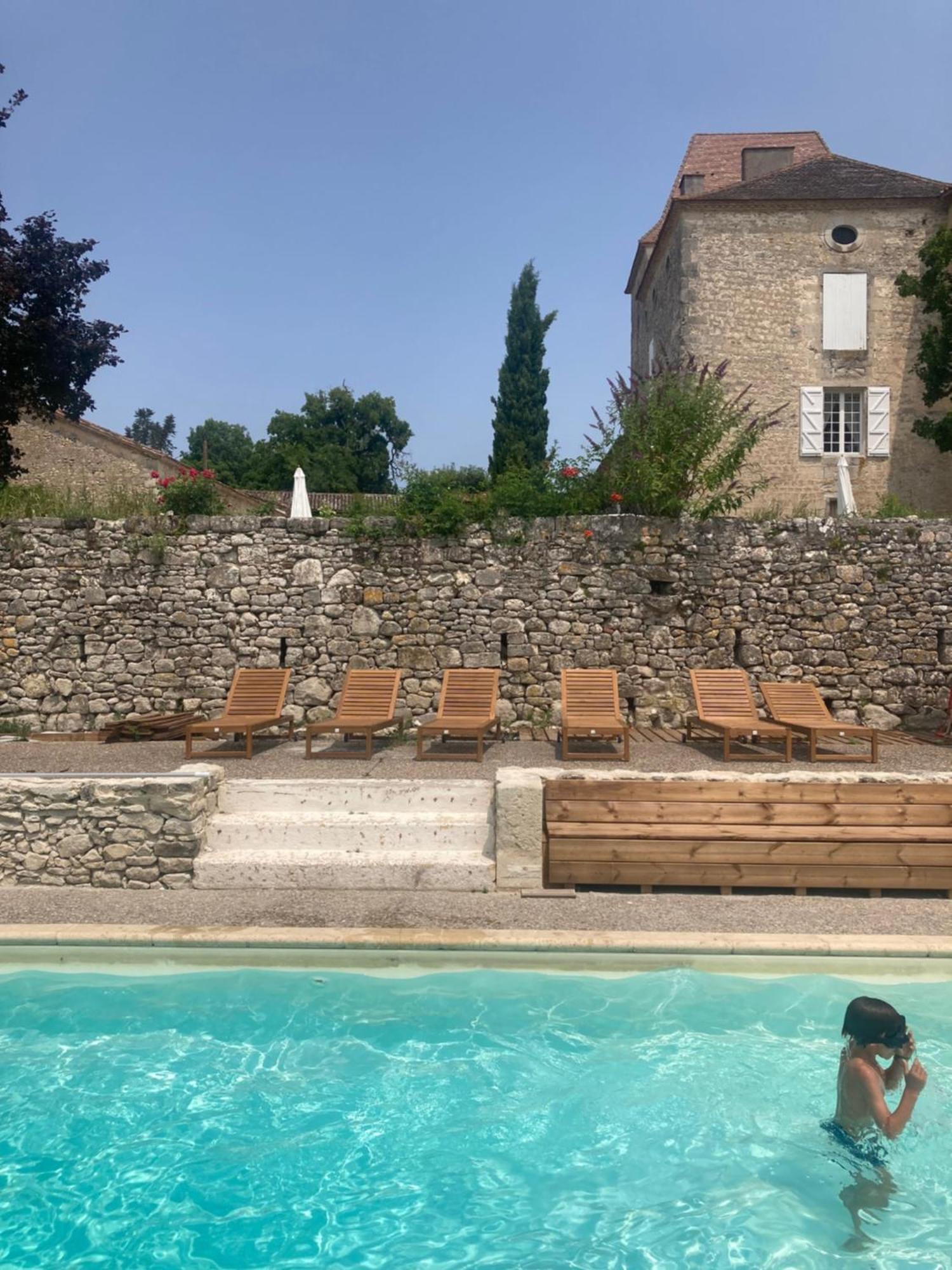Chateau Barayre - Beautiful 12Th Century Castle With Pool And Large Garden Laussou المظهر الخارجي الصورة